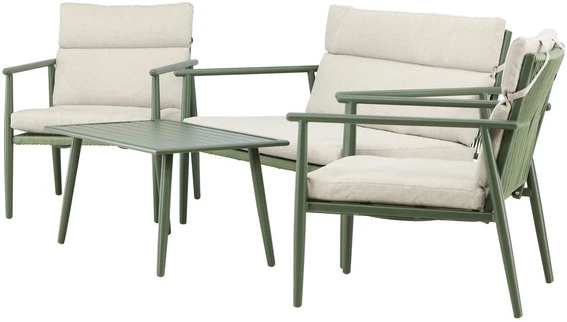 Venture Design Sofa komplektas Mazzaro žalia smėlio spalvos plienas
