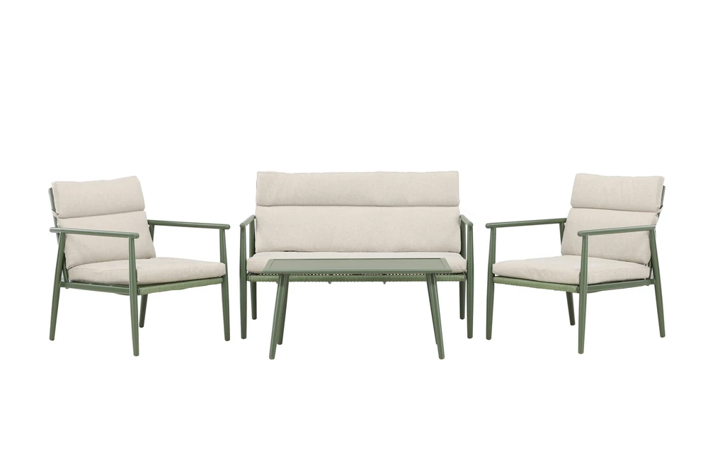 Venture Design Sofa komplektas Mazzaro žalia smėlio spalvos plienas