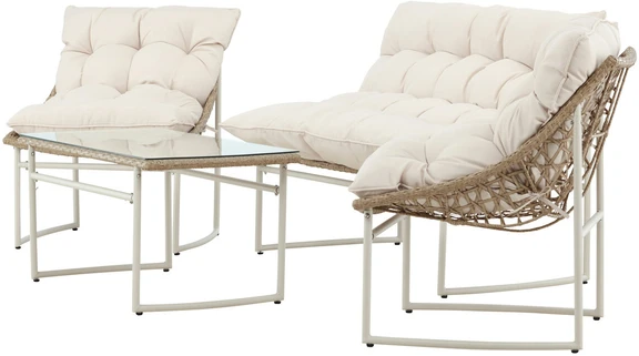Venture Design Sofa komplektas Tina smėlio spalvos