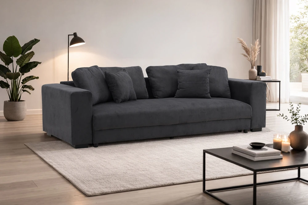 Venture Design Sofa-lova Bellman, pilka korduro audinio apmušalas