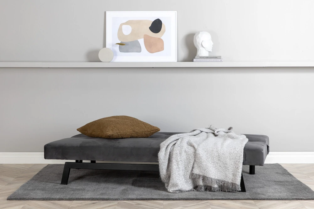 Venture Design Sofa-lova, Bodil, 180x55 cm, Tamsiai pilka