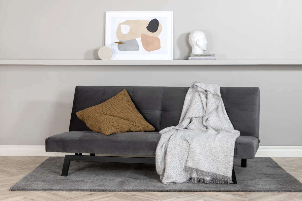 Venture Design Sofa-lova, Bodil, 180x55 cm, Tamsiai pilka