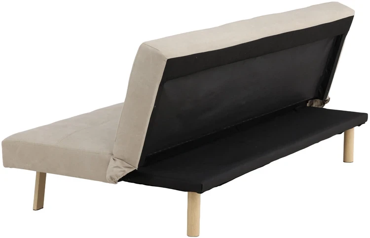 Venture Design Sofa-lova Bodil, smėlio spalvos linas, plieno rėmas