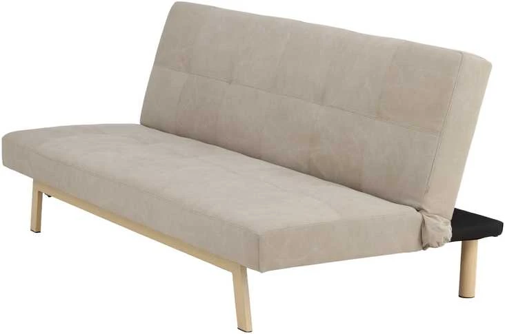 Venture Design Sofa-lova Bodil, smėlio spalvos linas, plieno rėmas