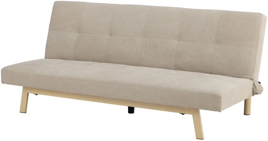 Venture Design Sofa-lova Bodil, smėlio spalvos linas, plieno rėmas