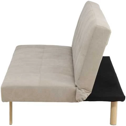 Venture Design Sofa-lova Bodil, smėlio spalvos linas, plieno rėmas