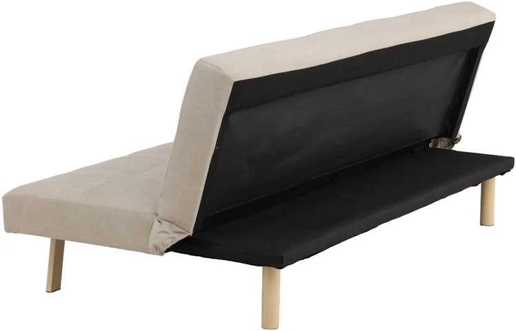 Venture Design Sofa-lova Bodil, smėlio spalvos linas, plieno rėmas