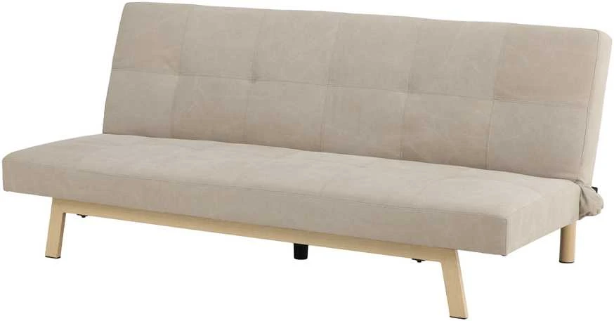 Venture Design Sofa-lova Bodil, smėlio spalvos linas, plieno rėmas