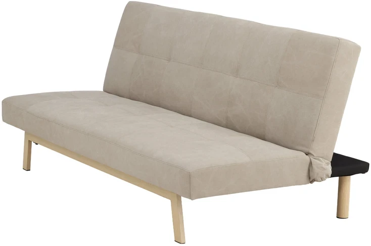 Venture Design Sofa-lova Bodil, smėlio spalvos linas, plieno rėmas