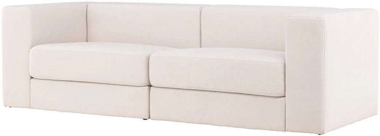 Venture Design Sofa, Lumi 3 vietų, 94x238x70 cm, Balta
