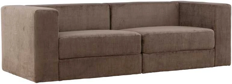 Venture Design Sofa, Lumi 3 vietų, 94x238x70 cm, Ruda