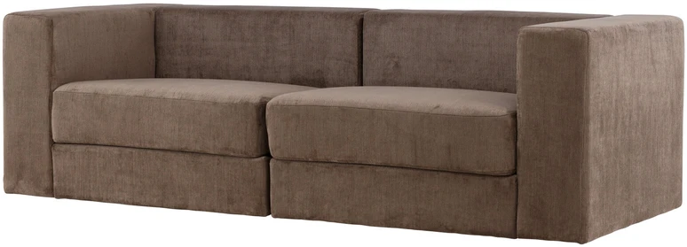 Venture Design Sofa, Lumi 3 vietų, 94x238x70 cm, Ruda