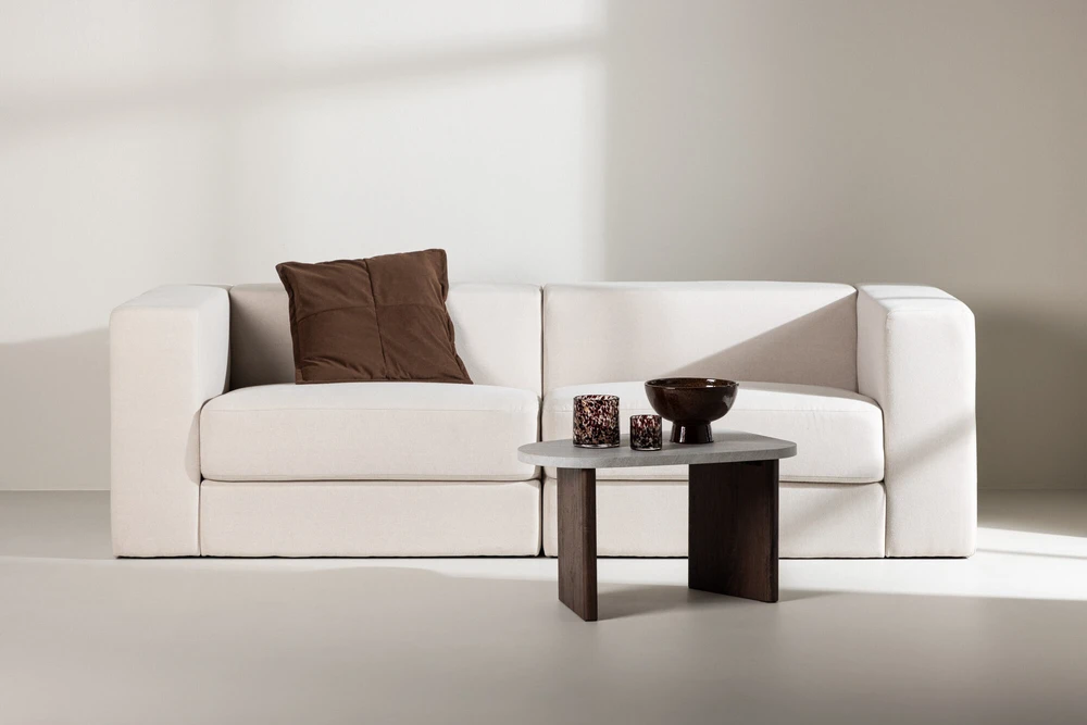 Venture Design Sofa, Lumi 3 vietų, 94x238x70 cm, Balta