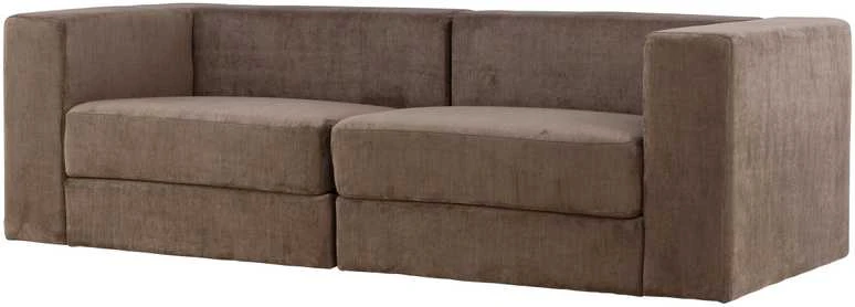 Venture Design Sofa, Lumi 3 vietų, 94x238x70 cm, Ruda