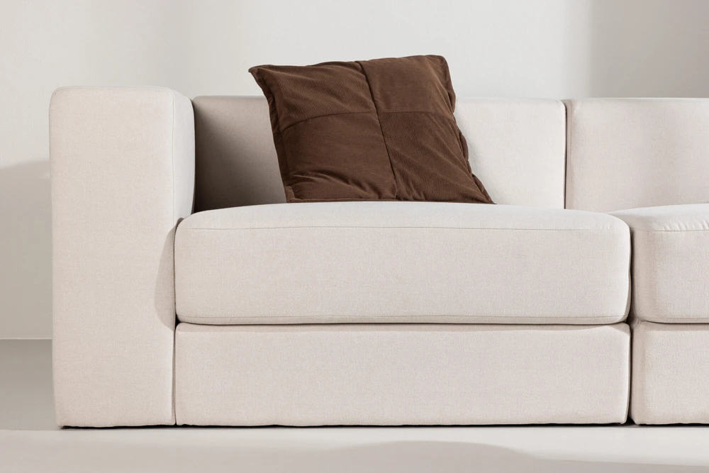 Venture Design Sofa, Lumi 3 vietų, 94x238x70 cm, Balta
