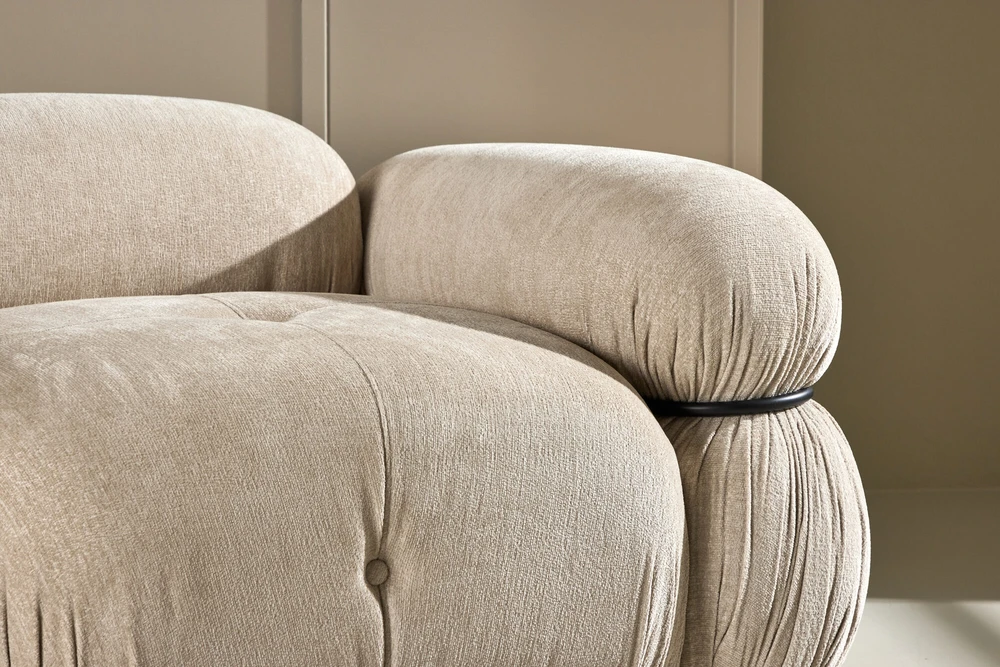 Venture Design Sofa Mika Modulinė Kampinė Kairė 68x64x45 cm Smėlio spalvos