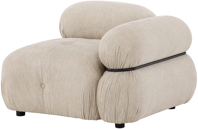 Venture Design Sofa Mika Modulinė Kampinė Kairė 68x64x45 cm Smėlio spalvos