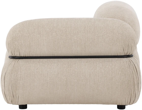 Venture Design Sofa Mika Modulinė Kampinė Kairė 68x64x45 cm Smėlio spalvos