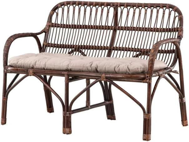 Venture Design Sofa, Nella, 129x62 cm, Tamsus riešutas