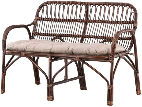 Venture Design Sofa, Nella, 129x62 cm, Tamsus riešutas