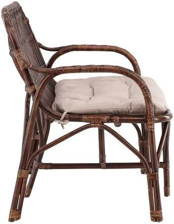 Venture Design Sofa, Nella, 129x62 cm, Tamsus riešutas