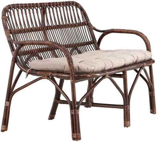 Venture Design Sofa, Nella, 129x62 cm, Tamsus riešutas