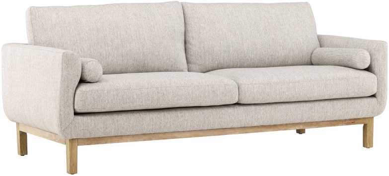 Sofa, Olympos 3-vietės, 88x214x90 cm, kreminė