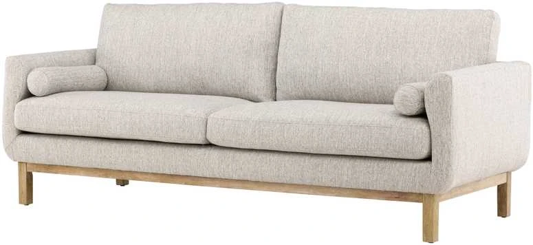 Sofa, Olympos 3-vietės, 88x214x90 cm, kreminė