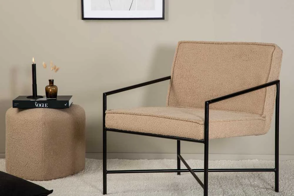 Sofa, Rakel viengulė, 65x78x66 cm, kreminė spalva