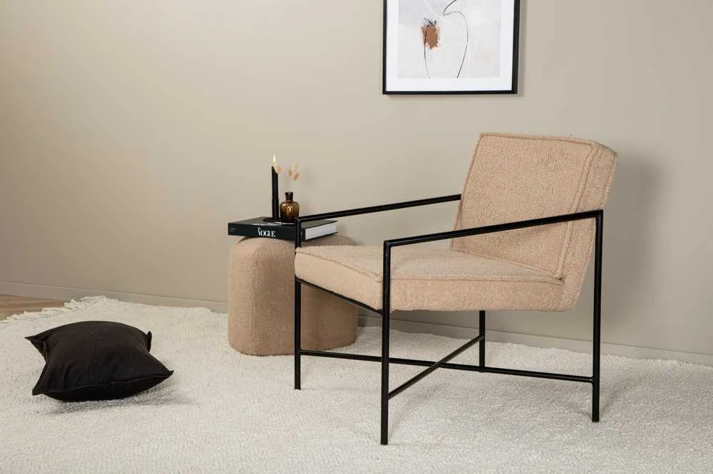 Sofa, Rakel viengulė, 65x78x66 cm, kreminė spalva