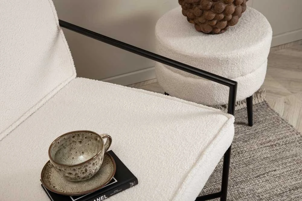Fotelis Venture Design Sofa, Rakel viengulė, 65x78x66 cm, Balta