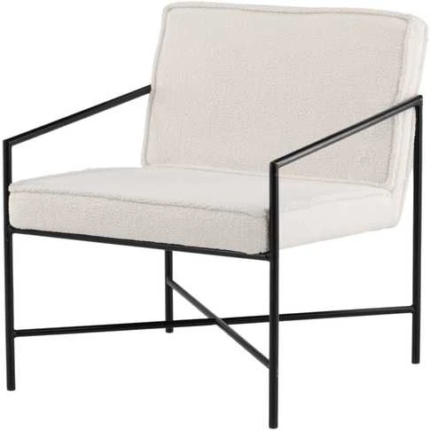 Fotelis Venture Design Sofa, Rakel viengulė, 65x78x66 cm, Balta