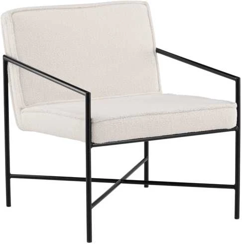 Fotelis Venture Design Sofa, Rakel viengulė, 65x78x66 cm, Balta