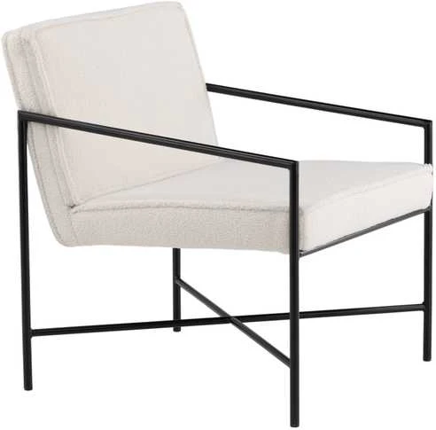 Fotelis Venture Design Sofa, Rakel viengulė, 65x78x66 cm, Balta