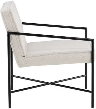 Fotelis Venture Design Sofa, Rakel viengulė, 65x78x66 cm, Balta