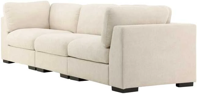 Venture Design Sofa Salerno 227x67 cm Smėlio spalvos poliesteris