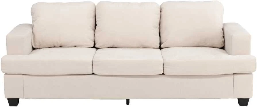 Venture Design Sofa Sani 3 vietų, greige chenilas, fanera, metalas