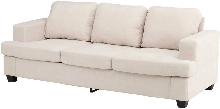 Venture Design Sofa Sani 3 vietų, greige chenilas, fanera, metalas