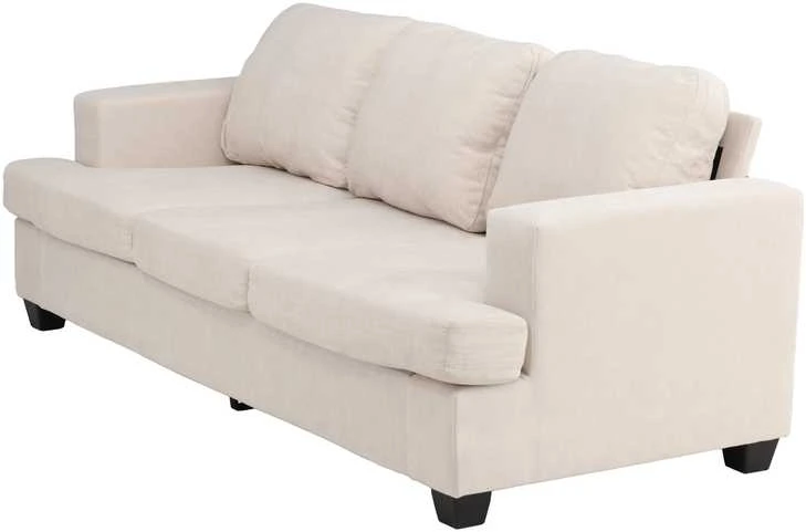 Venture Design Sofa Sani 3 vietų, greige chenilas, fanera, metalas