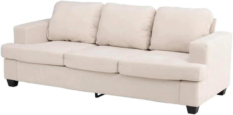 Venture Design Sofa Sani 3 vietų, greige chenilas, fanera, metalas