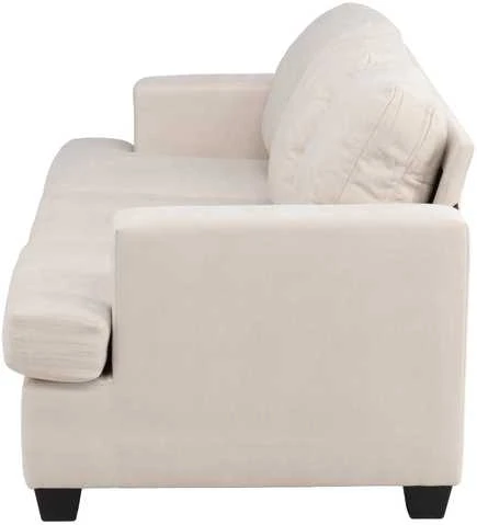 Venture Design Sofa Sani 3 vietų, greige chenilas, fanera, metalas