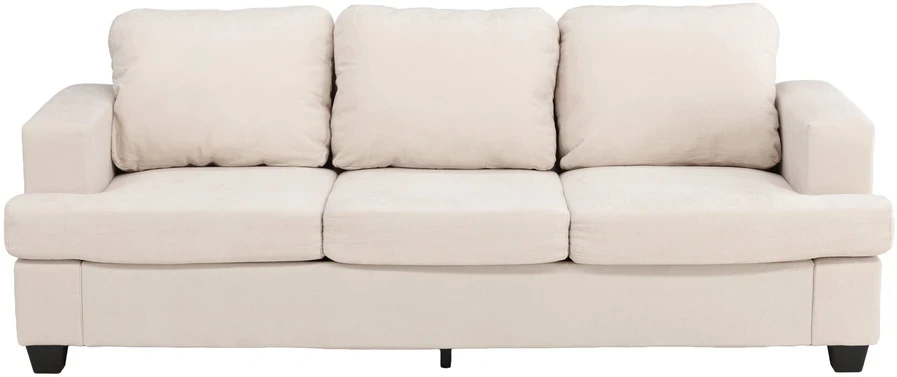 Venture Design Sofa Sani 3 vietų, greige chenilas, fanera, metalas