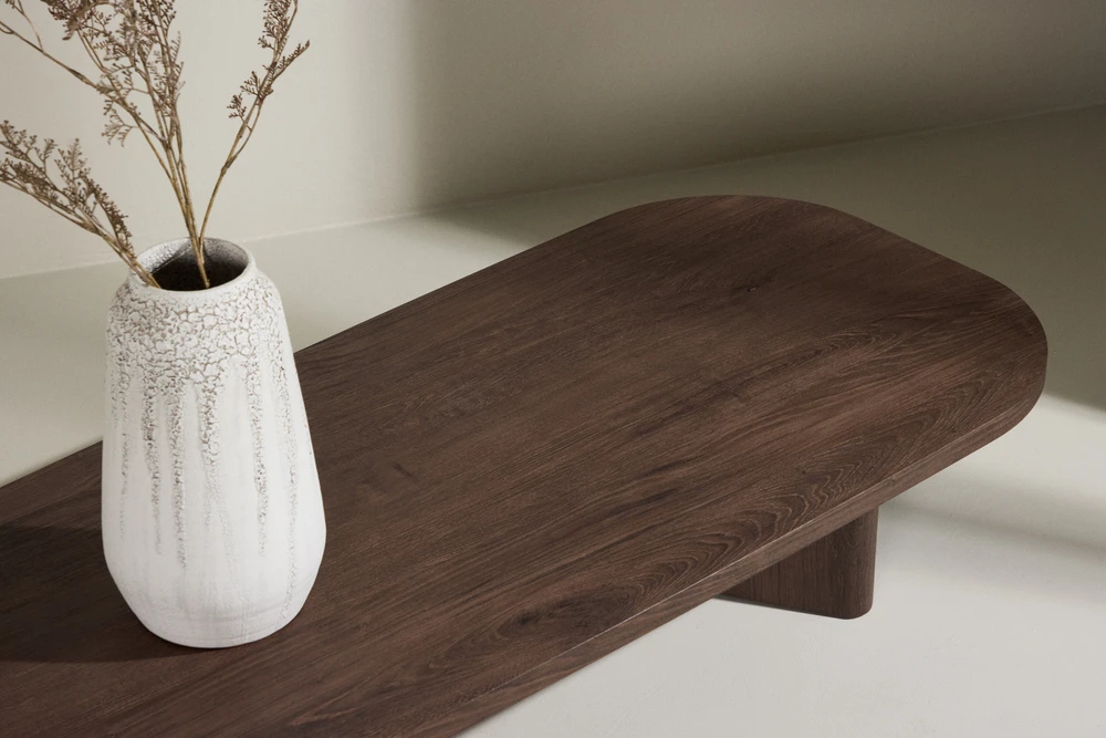Venture Design Sofa staliukas Grönvik 180x55x25 cm Rudas MDF