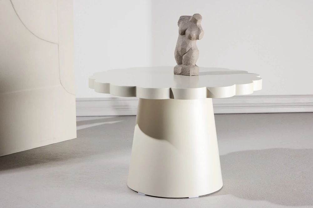 Venture Design Sofa staliukas Krull 70x45 cm Smėlio spalvos MDF