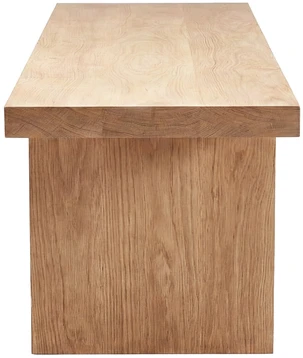 Venture Design Sofa staliukas Yakunik 120x38 cm, gummedis, natūralus MDF