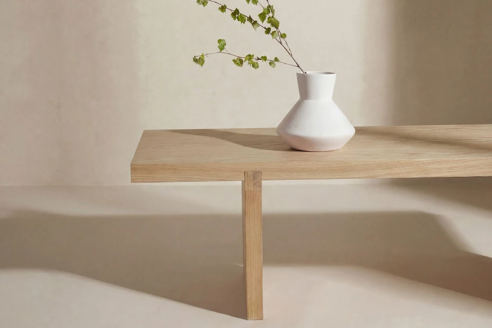 Venture Design Sofa staliukas Yakunik 120x38 cm, gummedis, natūralus MDF