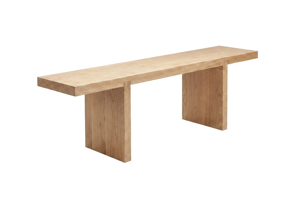 Venture Design Sofa staliukas Yakunik 120x38 cm, gummedis, natūralus MDF