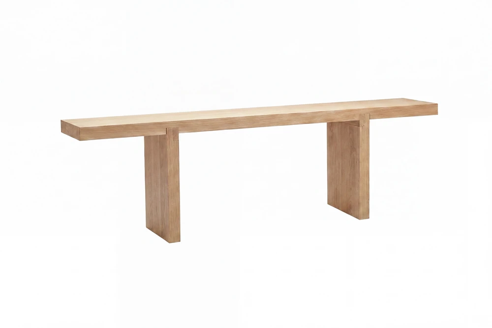 Venture Design Sofa staliukas Yakunik 120x38 cm, gummedis, natūralus MDF