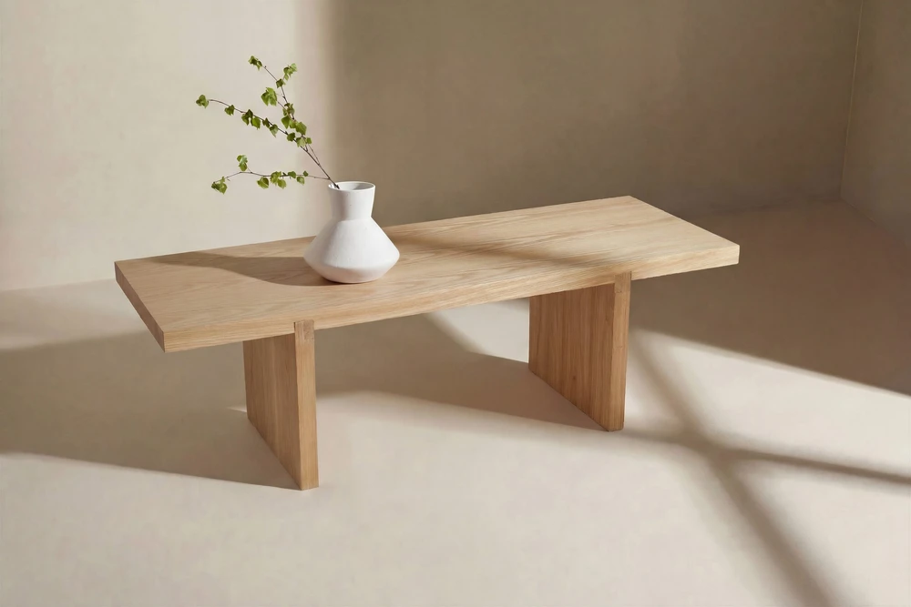 Venture Design Sofa staliukas Yakunik 120x38 cm, gummedis, natūralus MDF