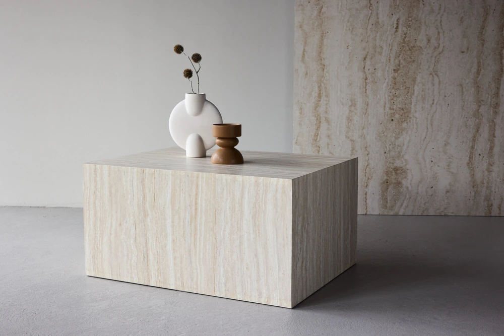 Venture Design Sofa staliukas York 40x60x80 cm Smėlio spalvos MDF